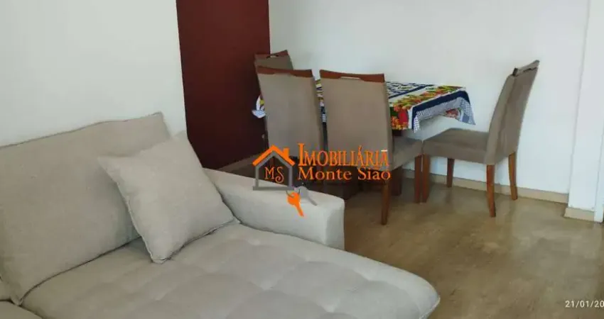 Apartamento com 2 dormitórios à venda, 54 m² por r$ 326.000,00 - parque continental ii - guarulhos/sp