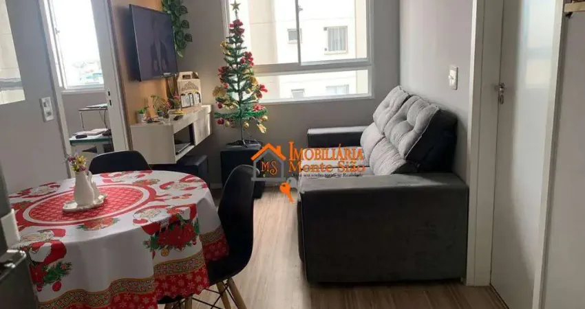 Apartamento com 2 dormitórios à venda, 36 m² por r$ 265.000,00 - vila das bandeiras - guarulhos/sp