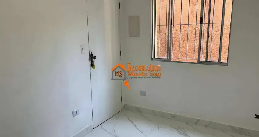 Apartamento com 2 dormitórios à venda, 42 m² por r$ 220.000 - vila são joão - guarulhos/sp