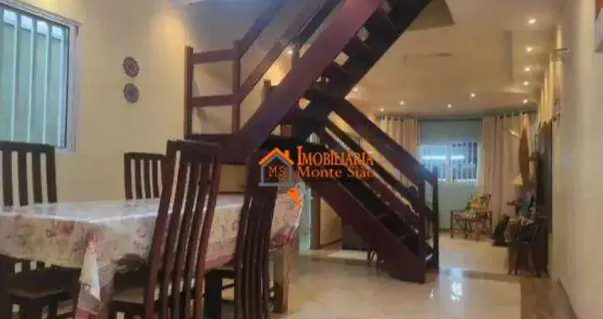 Sobrado com 4 dormitórios à venda, 125 m² por r$ 800.000 - jardim bom clima - guarulhos/sp