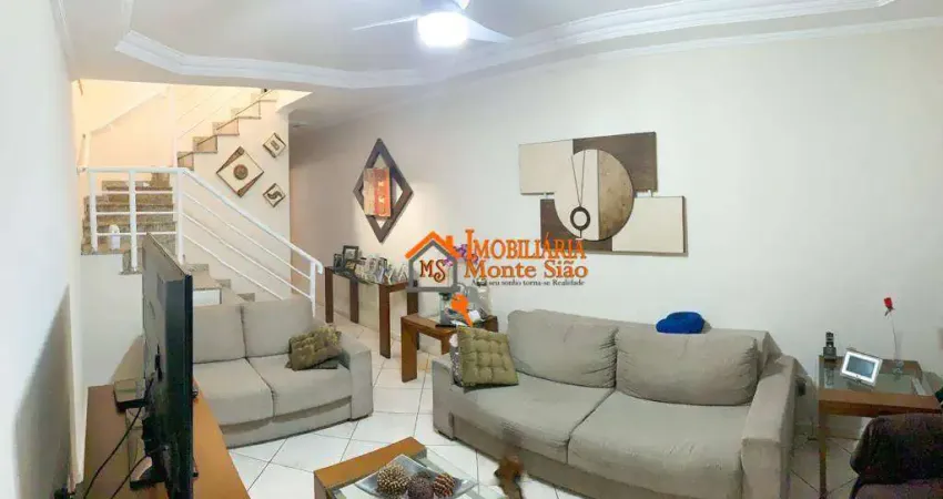 Sobrado com 3 dormitórios, 180 m² - venda por R$ 680.000,00 ou aluguel por R$ 4.200,00/mês - Jardim Santa Cecília - Guarulhos/SP