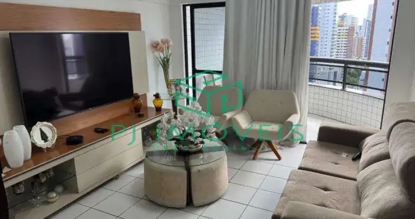 Apartamento com 03 quartos, mobiliado em boa viagem, recife - pe