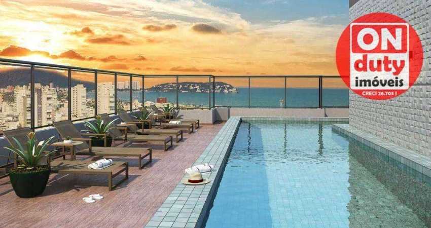 Apartamento com 1 quarto à venda, 47 m² por R$ 491.635 - Enseada - Guarujá/SP