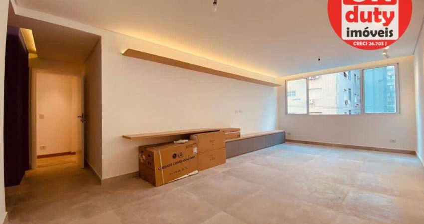 Apartamento, 127 m² - venda por R$ 1.350.000 ou aluguel por R$ 9.374/mês - Gonzaga - Santos/SP