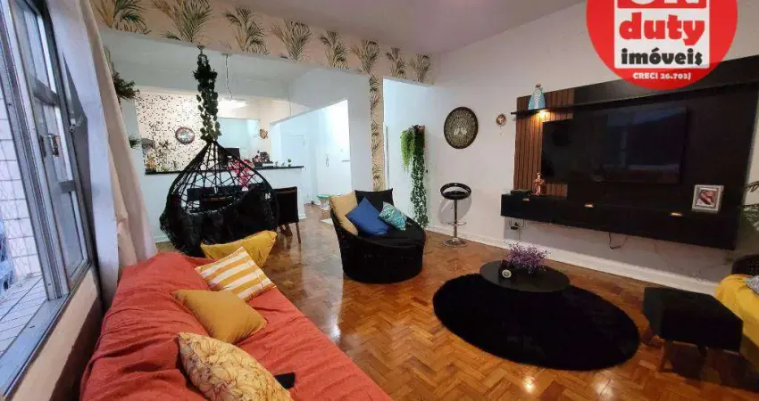 Apartamento à venda, 100 m² por r$ 850.000,00 - gonzaga - santos/sp