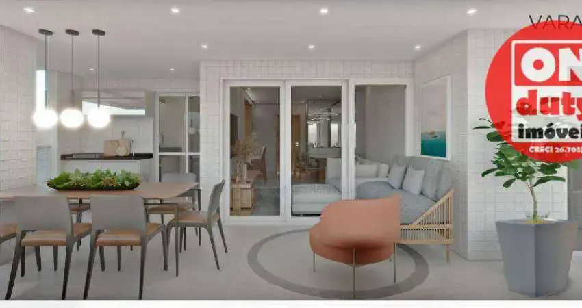 Pronto para Morar Apartamento com 2 dormitórios à venda, 63 m² por R$ 885.000 - Embaré - Santos/SP