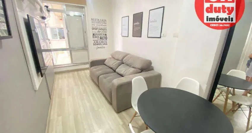 Apartamento com 1 dormitório à venda, 45 m² por R$ 365.000,00 - Boqueirão - Santos/SP