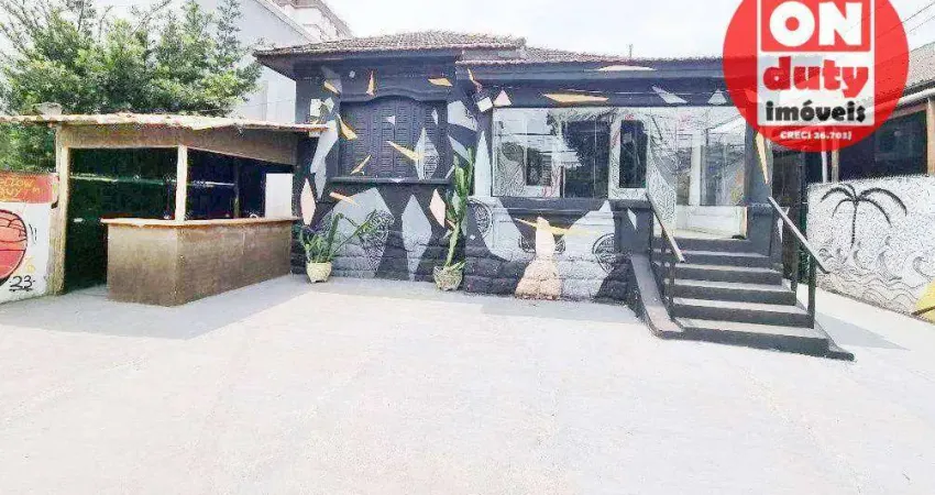 Casa comercial locação, 600 m² por r$ 18.000/mês - boqueirão - santos/sp