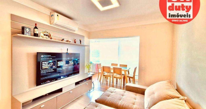 Apartamento com 3 dormitórios para alugar, 88 m² por R$ 9.000,00/mês - Campo Grande - Santos/SP