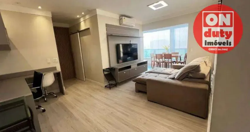 Apartamento com 3 quartos para alugar, 88 m² por r$ 6.997/mês - campo grande - santos/sp