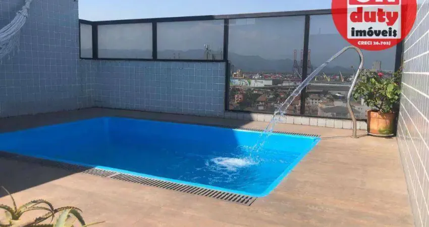 Cobertura à venda, 279 m² por R$ 1.685.000,00 - Aparecida - Santos/SP