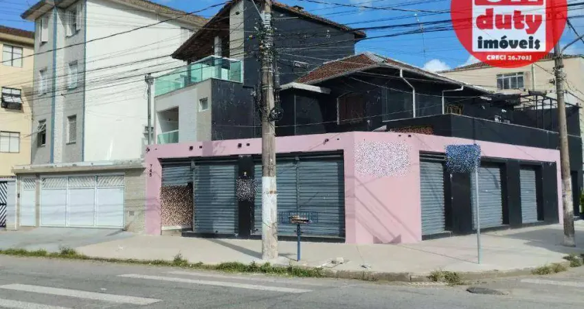 Sobrado para alugar, 220 m² por R$ 11.376,00/mês - Marapé - Santos/SP