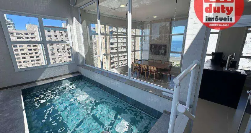 Cobertura com 3 dormitórios à venda, 158 m² por R$ 4.000.000,00 - Embaré - Santos/SP