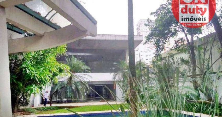Sobrado com 4 quartos, 580 m² - venda por R$ 7.500.000 ou aluguel por R$ 20.000/mês - José Menino - Santos/SP