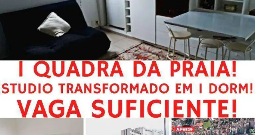 1 QUADRA da PRAIA - Studio à venda - José Menino - Santos/SP
