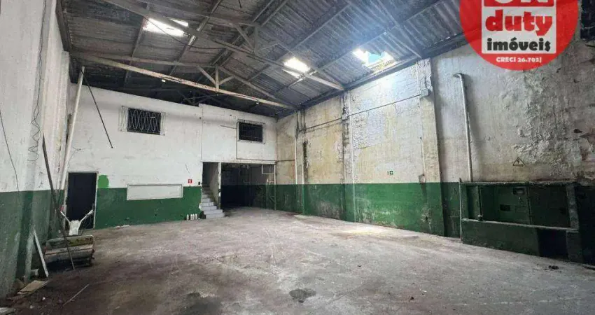 Galpão para alugar, 205 m² por r$ 7.000,00/mês - valongo - santos/sp