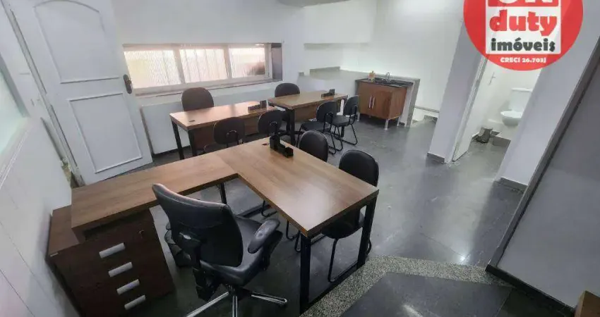 Sala para alugar, 40 m² por r$ 3.500,00/mês - gonzaga - santos/sp