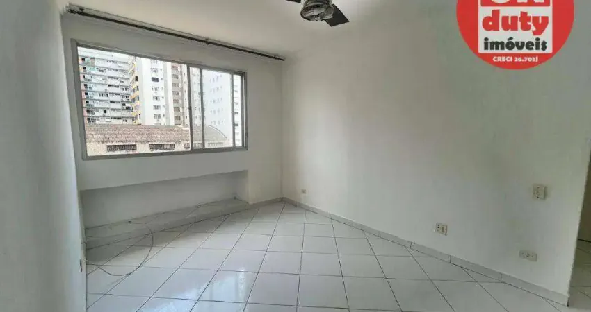 Apartamento com 1 dormitório para alugar, 60 m² por r$ 3.800,00/mês - embaré - santos/sp