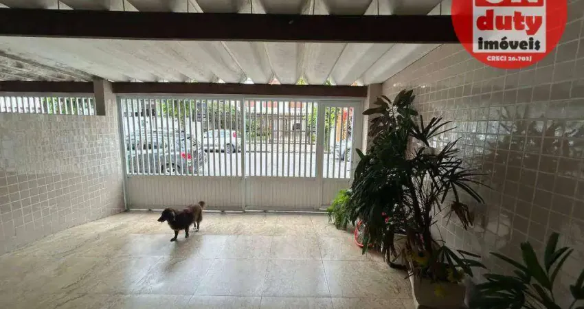 Casa Sobreposta Baixa, 3 Quartos, 2 Vagas - Boqueirão - Santos - SP