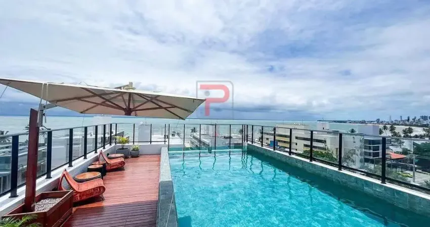 Flat mobiliado a 70m do mar