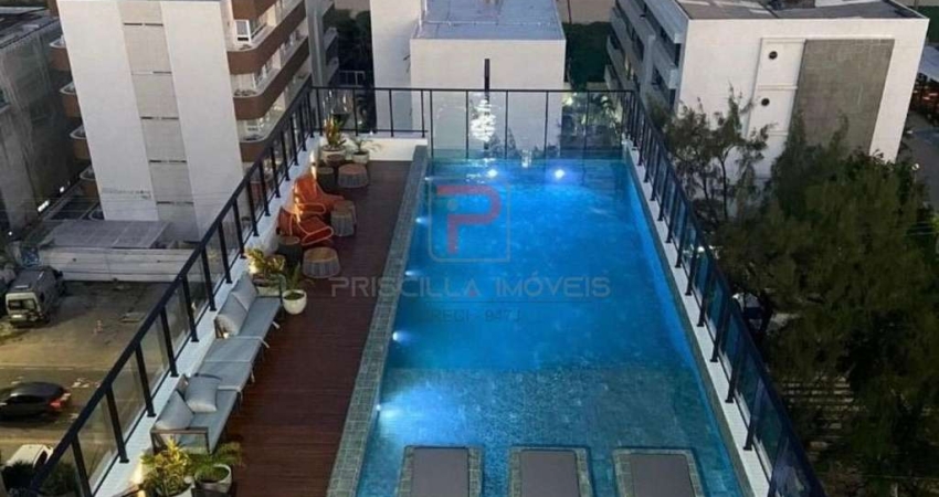 FLAT MARAVILHOSO A 30M DO MAR TODO PROJETADO