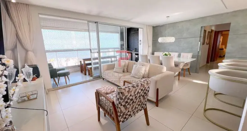 Apartamento vista mar todo projetado com 3 suítes + dce  no privilegiado bairro do  aeroclube!