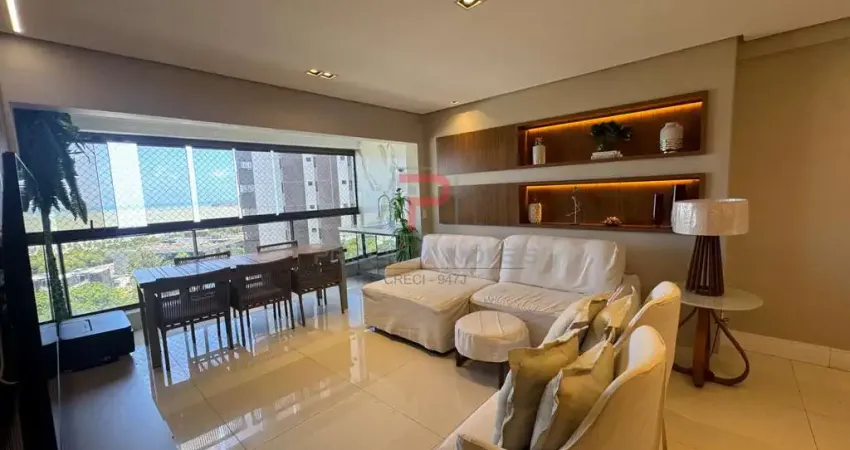 Apartamento vista mar com 3 suítes + dce no nobre bairro do altiplano!