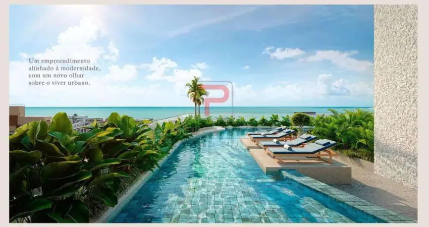 Flat em localização privilegiada no cabo branco - joão pessoa