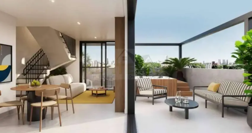 Cobertura duplex para venda em curitiba, alto da rua xv, 2 dormitórios, 2 suítes, 3 banheiros, 2 vagas