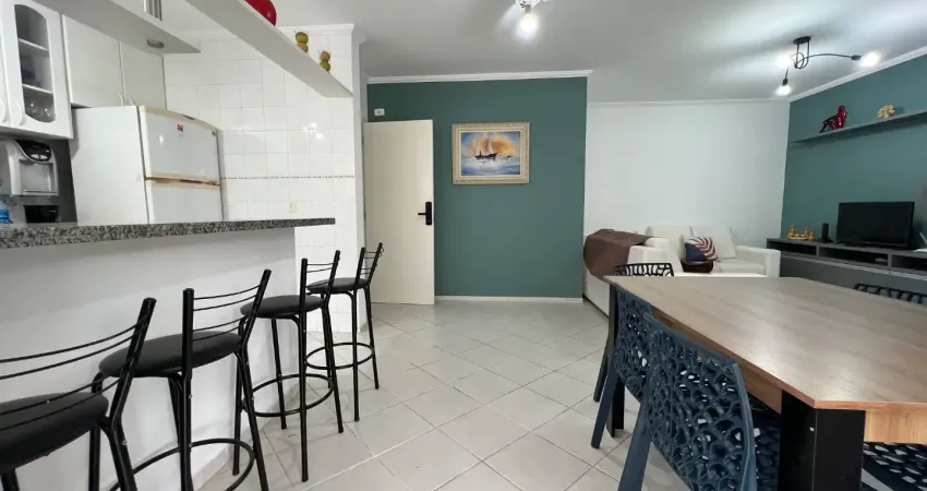 Apartamento à venda na praia do itaguá com móveis e 2 quartos com sacada gourmet