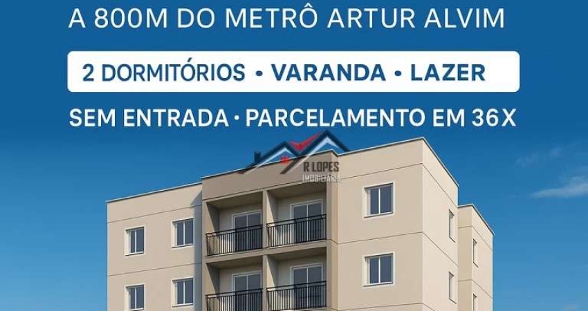 Apartamento com 2 dormitórios, todos com sacada, aproximadamente 35m², e localizado ao lado do metrô!   RESIDENCIAL BOIPEVA