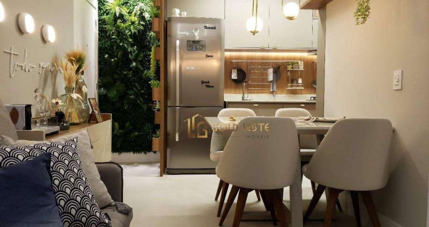Apartamento mobiliado e decorado   à venda em Itaquera com 45m²,  com 2 dormitórios e 1 vaga
