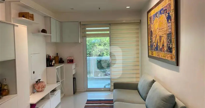 Apartamento com vista para Lagoa e Cristo, 60 m², 2 quartos, vaga.