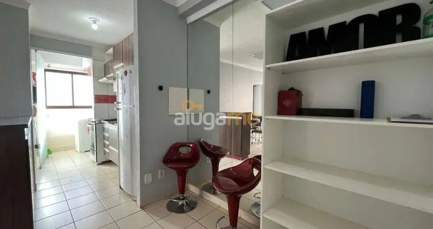 Apartamento mobiliado no Green Life (zona sul), com 02 dormitórios, vaga coberta, portaria e elevador.