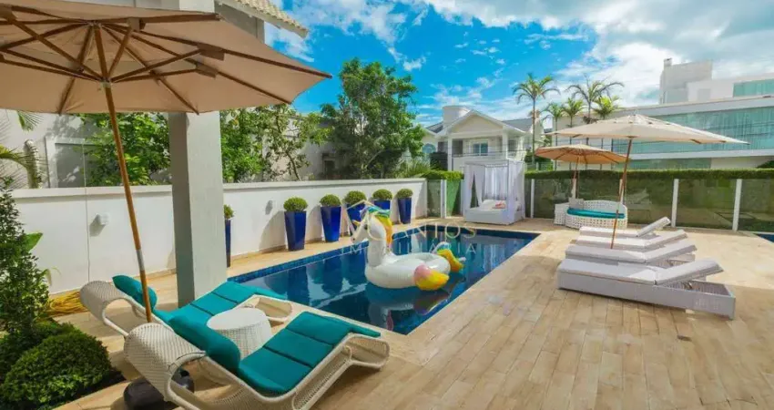 Casa com 6 dormitórios à venda, 665 m² por r$ 9.540.000,00 - jurerê internacional - florianópolis/sc
