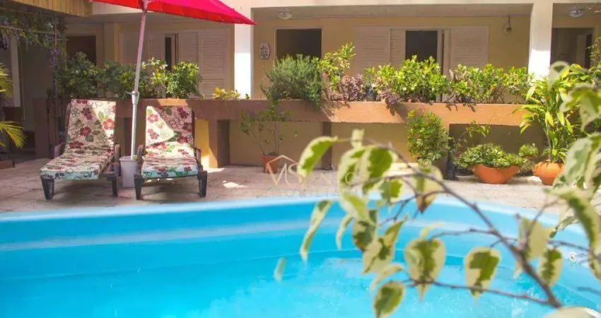 Hotel com 17 dormitórios à venda, 1200 m² por r$ 13.000.000,00 - canasvieiras - florianópolis/sc