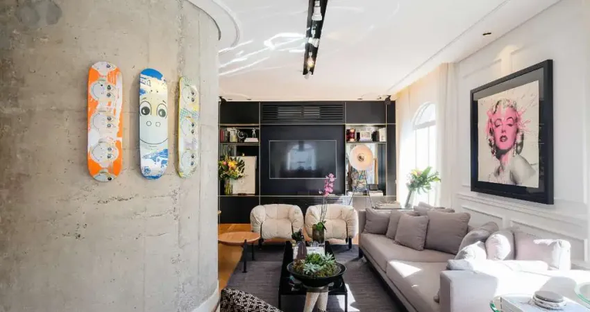 Elegante duplex para venda em jardim paulista com 2 quartos, sendo 1 suíte, 163m²
