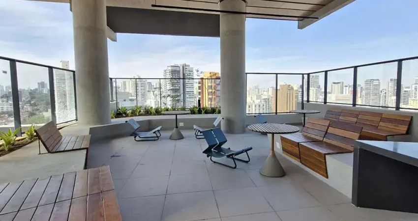 Aconchegante apartamento tipo para venda em pinheiros com 1 quarto, sendo 1 suíte, 42m²