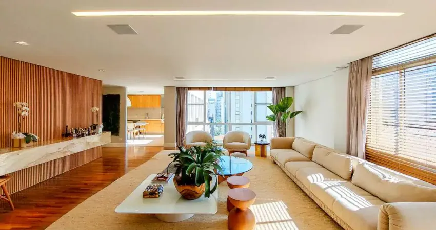 Funcional apartamento tipo para venda em jardim américa com 3 quartos, sendo 3 suítes, 271m²