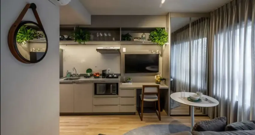 Confortável studio para venda em Higienópolis com 1 quarto , 33m²