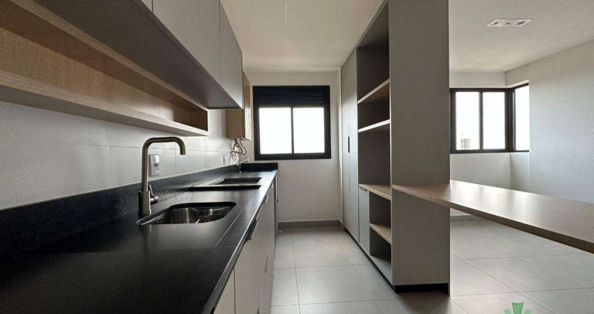 Apartamento com 2 dormitórios para alugar, 62 m² por R$ 3.412,52/mês - Centro - Cascavel/PR