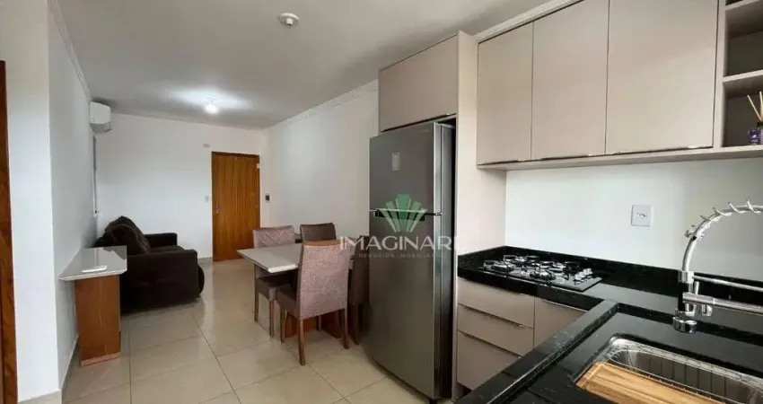 Apartamento mobiliado disponível para locação no bairro santa cruz