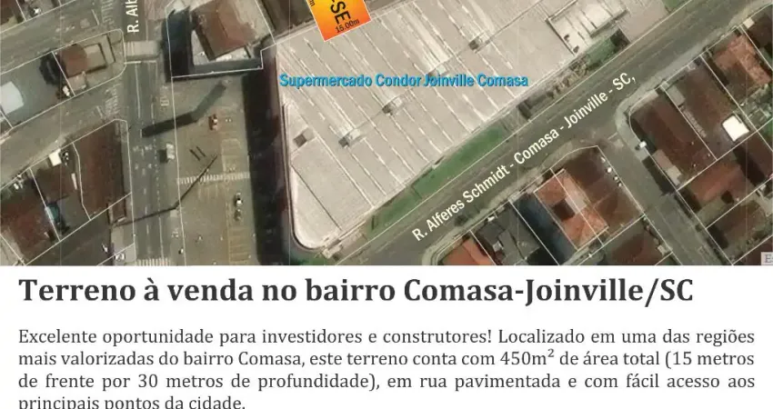 TERRENO  À VENDA 15 X 30 BAIRRO COMASA