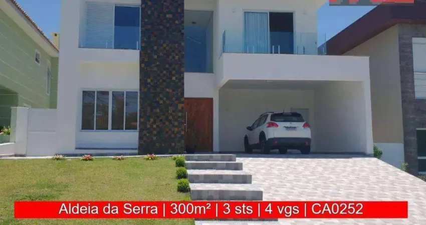 Vendo Casa no Cond. Aldeia da Serra, 300m², Alameda das Margaridas, 67 - Morada das Flores.