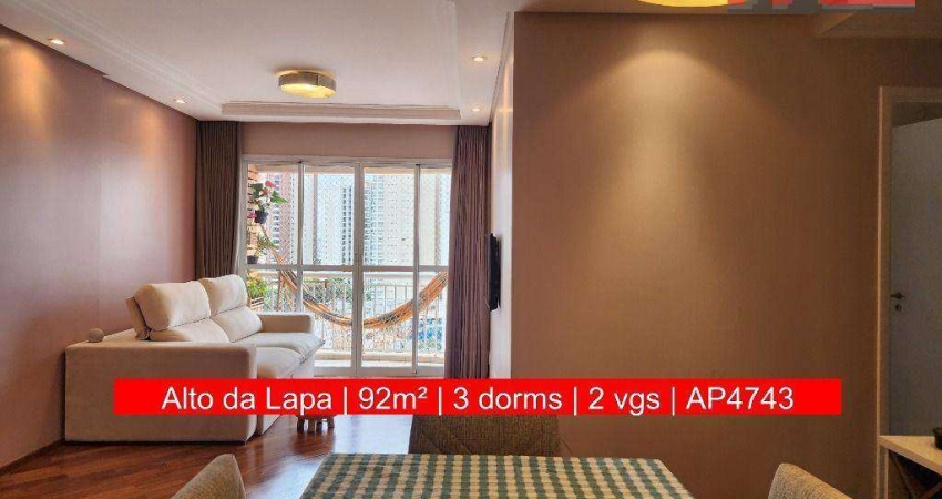 Av. Diogenes Ribeiro de Lima, 2991 - Alto da Lapa, 92m², Reserva  Vila Lobos