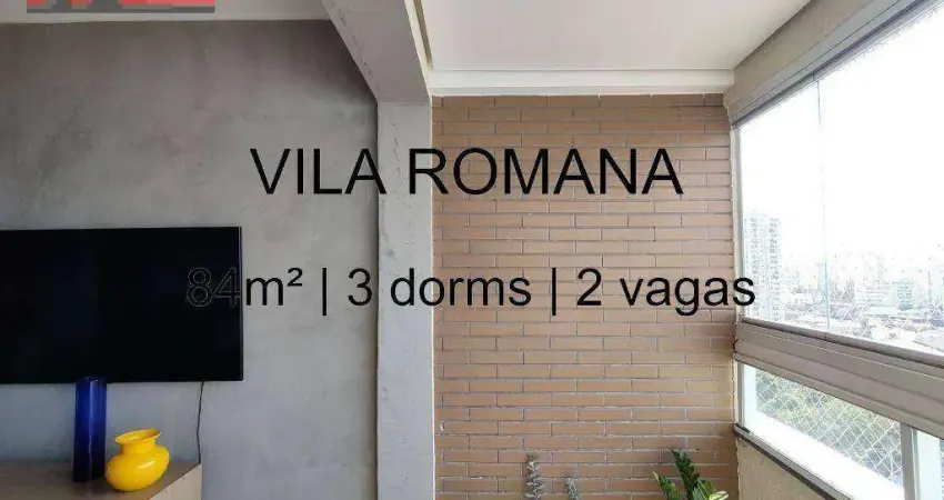 R. coriolano, 1474 - vila romana, 3 dorms, 87m², vagas fixas, cond. pallazzo giardino