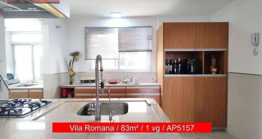 Apartamento R. Aurélia, 1821 - Vila Romana, 2 quartos, 83m²