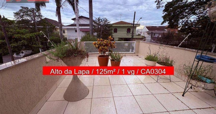 Casa Rua Curuzu, 127 - Alto da Lapa, 125m², 2 quartos, 1 vaga
