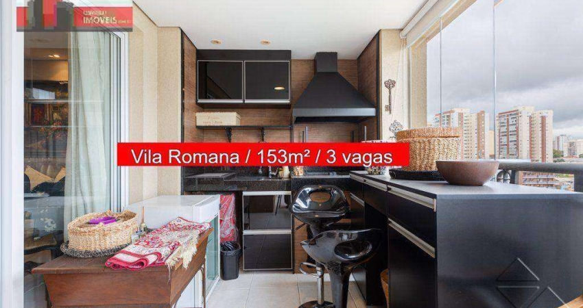 Apartamento Rua Fábia, 610 - Vila Romana, 153m², 3 vagas, New York Club