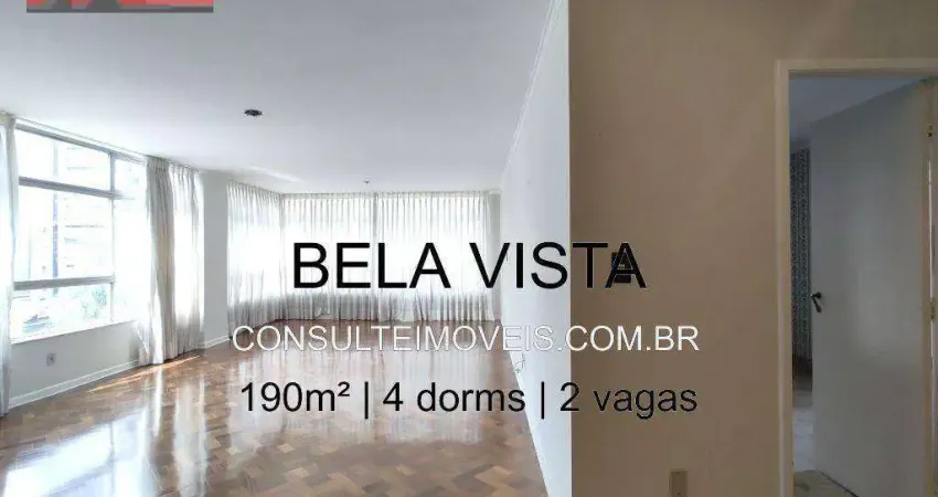 Alameda joaquim eugenio de lima, 268 - bela vista, 190m², vagas livres e fixas, ed. deauville